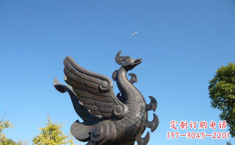 益阳艺术雕塑 | 公园凤凰铜雕