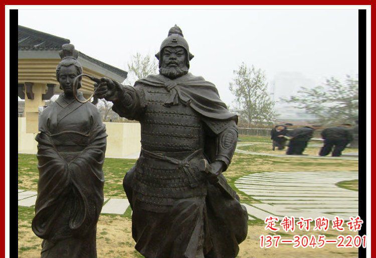 益阳灵巧雄姿,威武将军铜雕塑
