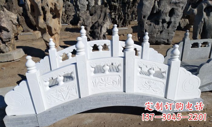 益阳手工雕刻的汉白玉拱桥雕塑