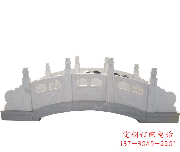 益阳精美汉白玉石拱桥雕塑