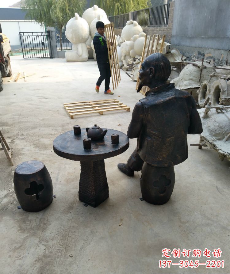 益阳精美的老人铜雕