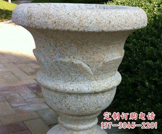 益阳大理石花盆石雕,为您的景观添色彩