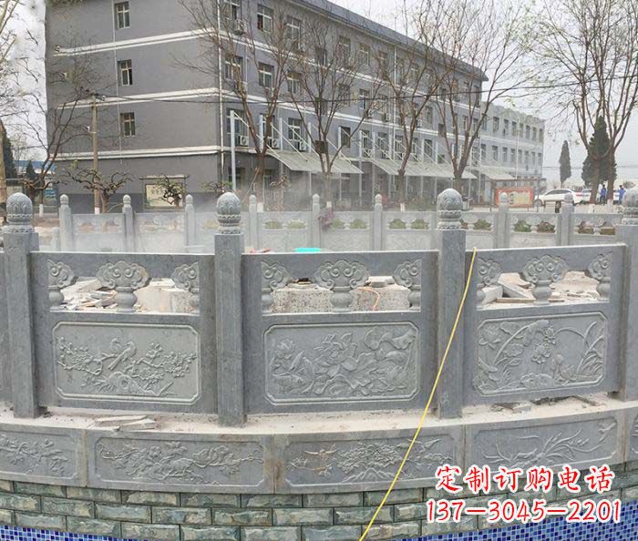 益阳公园景观大理石栏板雕塑