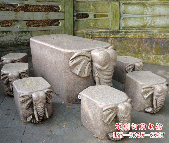益阳精美小象大理石雕塑