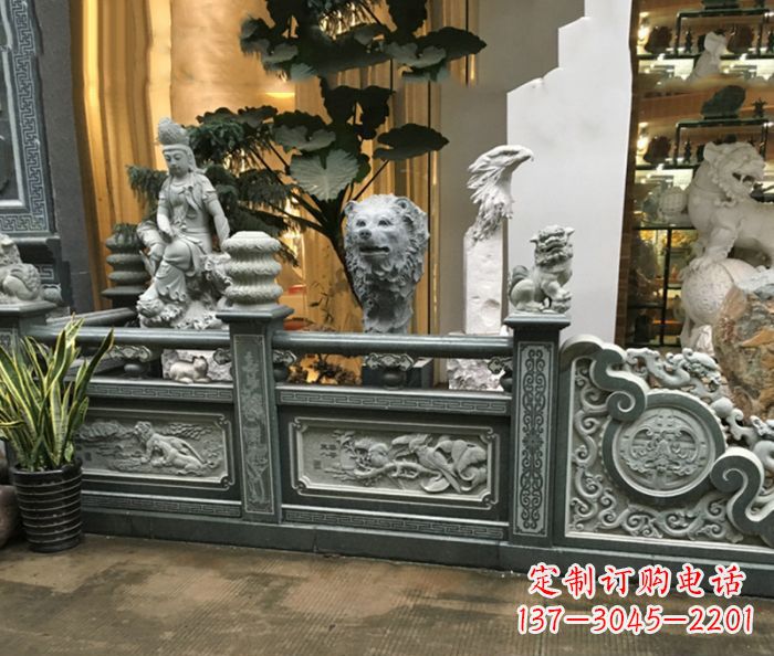 益阳精美仿古石栏板雕塑