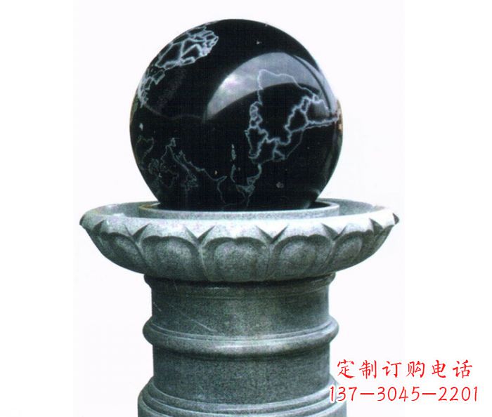 益阳风水球喷泉石雕——营造悠然自在的公园氛围