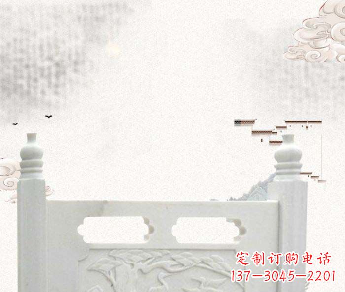 益阳中领雕塑汉白玉石栏板雕塑