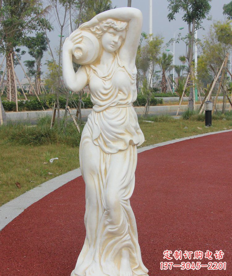 益阳传统仕女石质雕塑