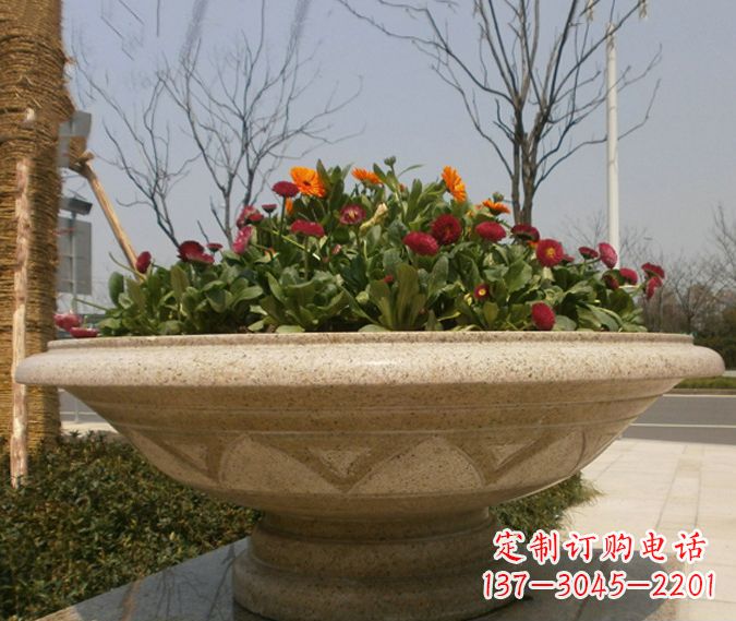 益阳中领雕塑花盆石雕