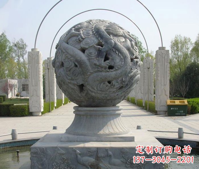 益阳喷泉石雕,添彩公园风景