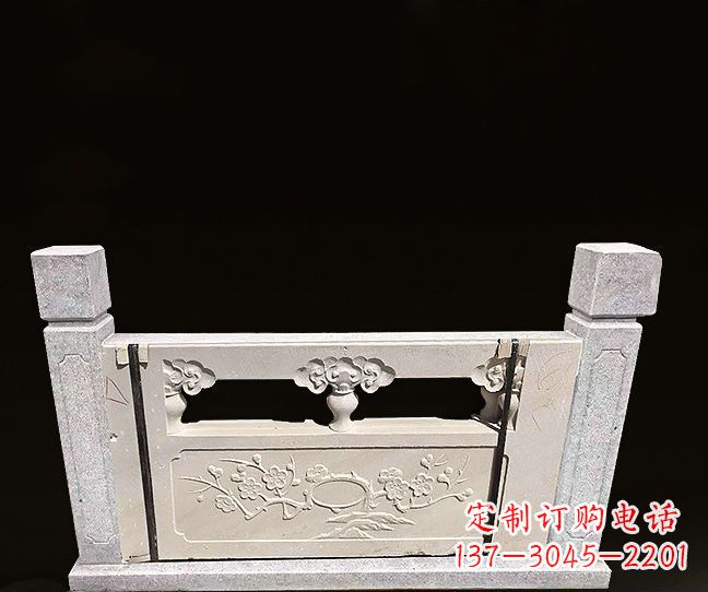 益阳梅花浮雕石栏板雕塑