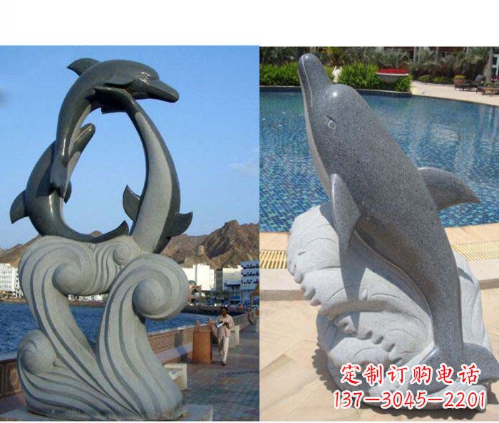益阳艺术精细 海豚雕塑
