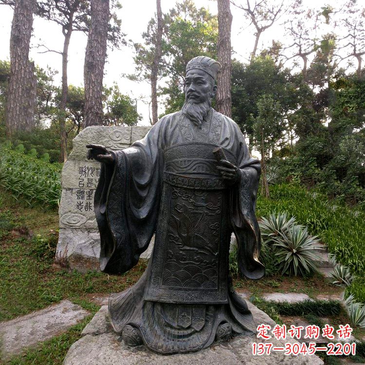 益阳纪念蔡伦的艺术之作——铜雕像