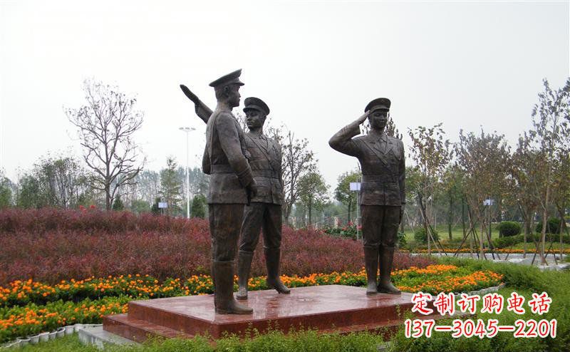 益阳金属警察雕塑——荣耀守护社会治安!