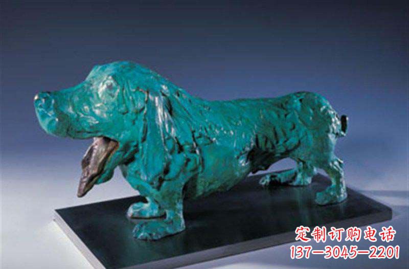 益阳柯基狗铜雕艺术品