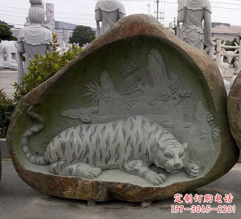 益阳营造自然璀璨,浓厚动物气息的老虎雕塑
