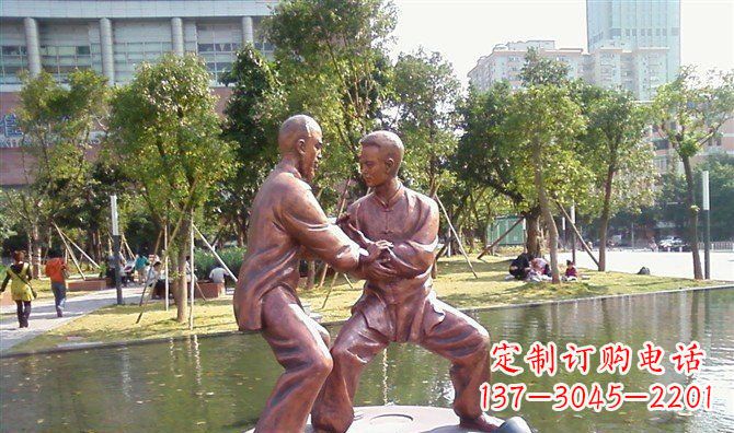 益阳太极拳铜雕精美工艺品