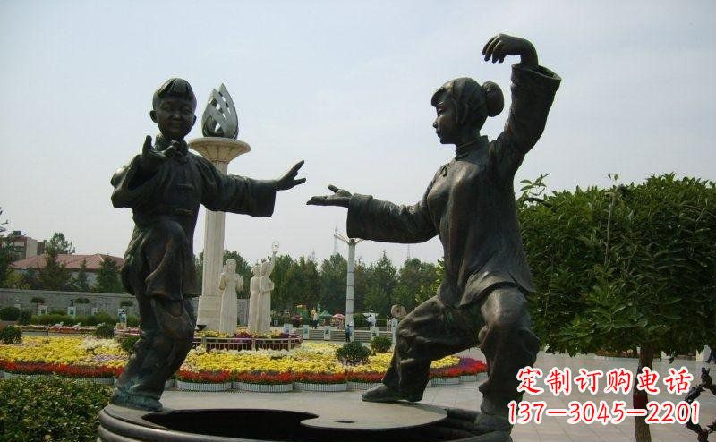 益阳艺术精灵传统太极拳铜雕