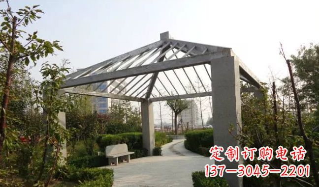 益阳精美不锈钢凉亭雕塑