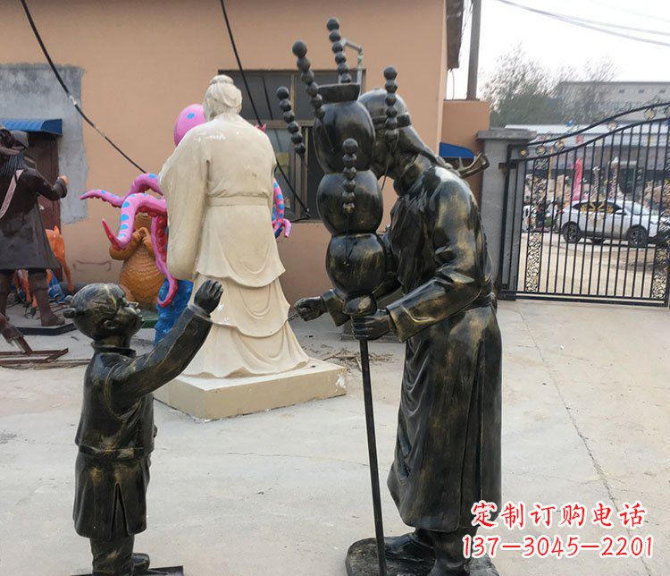 益阳可爱玻璃钢葫芦雕塑