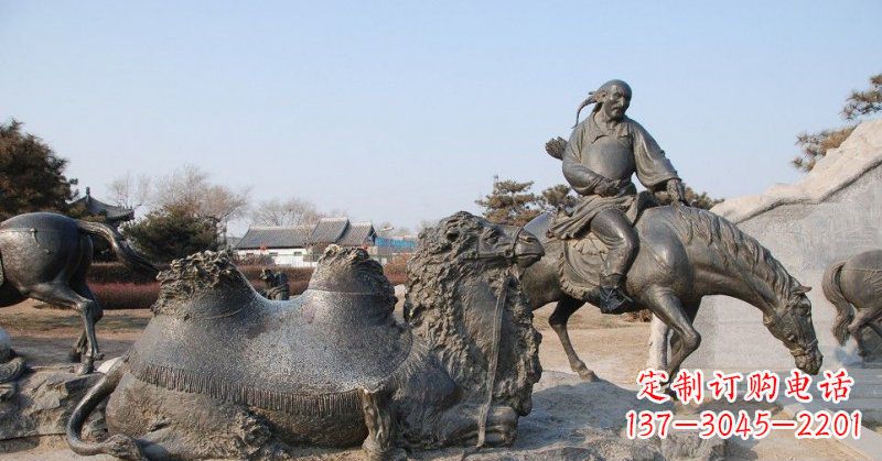 益阳精致古典 骑马雕塑