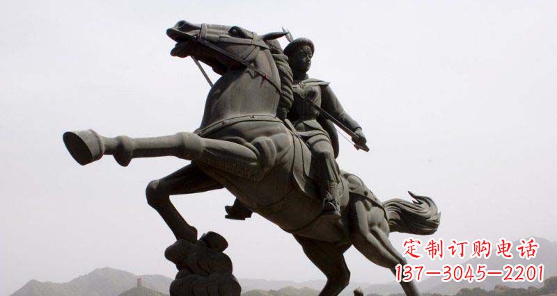 益阳西方风格骑马雕塑