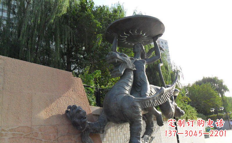 益阳中领雕塑飞龙铜雕