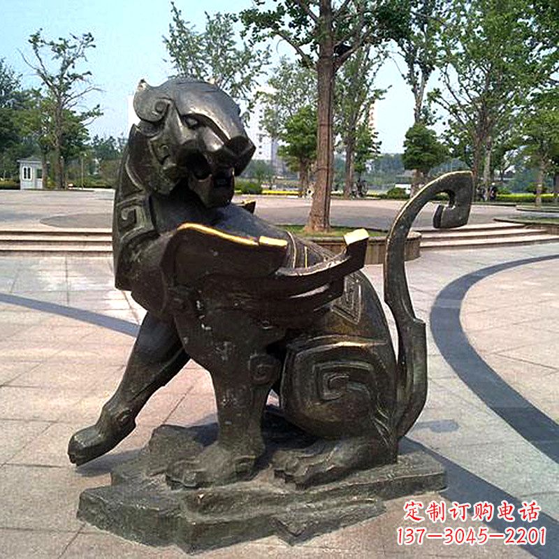 益阳公园神兽动物铜雕貔貅雕塑