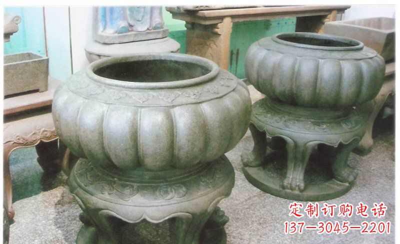 益阳公园水缸景观铜雕