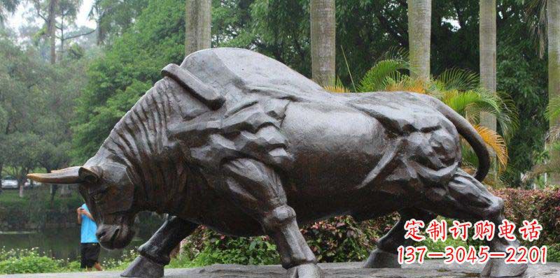 益阳拓荒牛精美铜雕