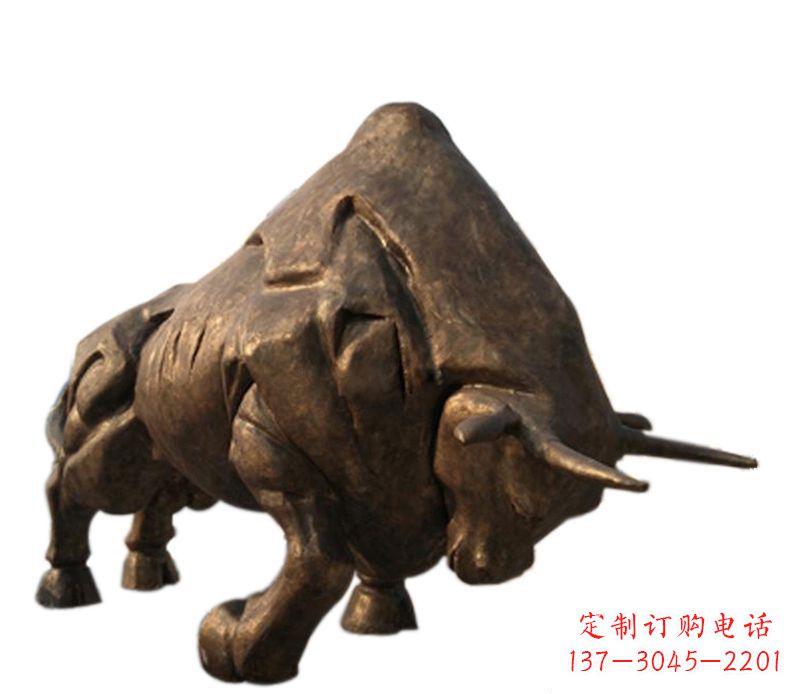 益阳铜雕独特的历史图案——拓荒牛雕塑