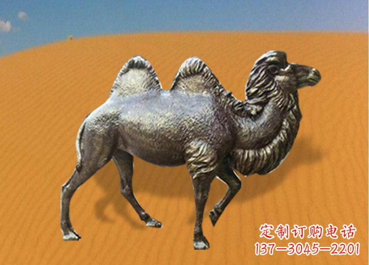 益阳公园装饰精美铜骆驼雕塑
