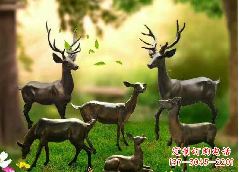 益阳公园动物铜雕塑
