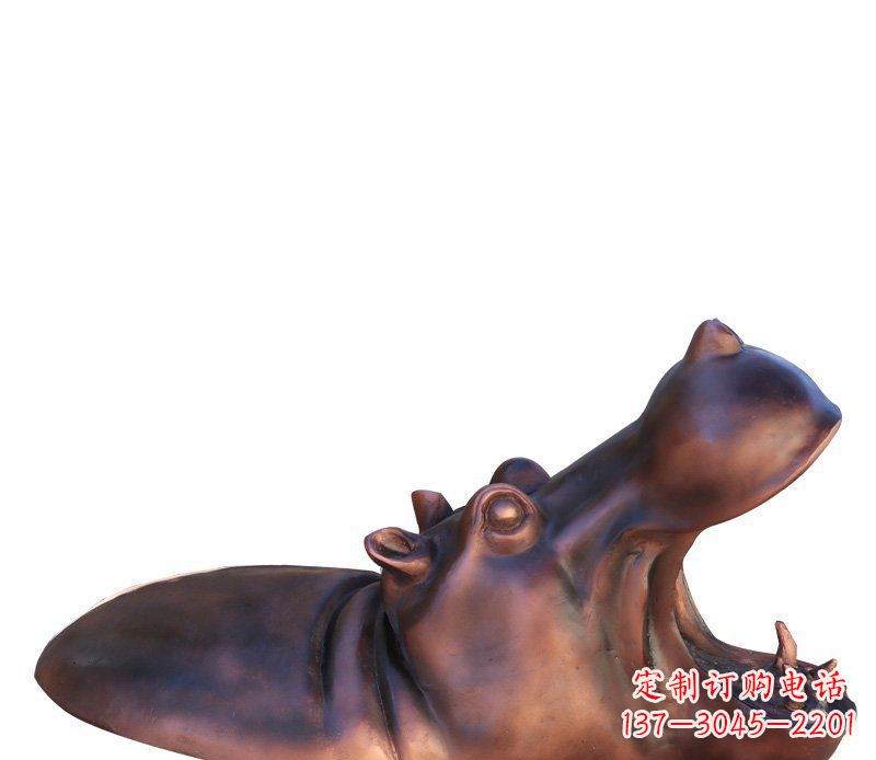 益阳产品名称铜质河马雕塑