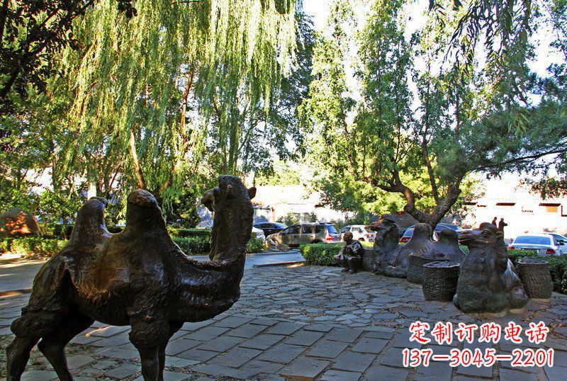 益阳骆驼铜雕,让你的公园更添魅力
