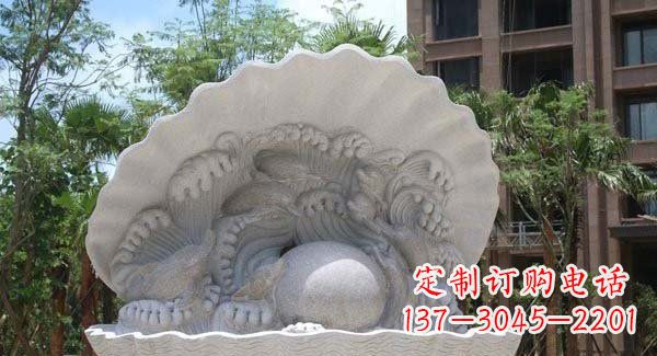益阳城市公园小区经典喷泉石雕