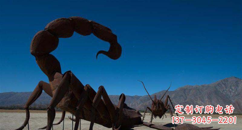 益阳公园蝎子动物铜雕