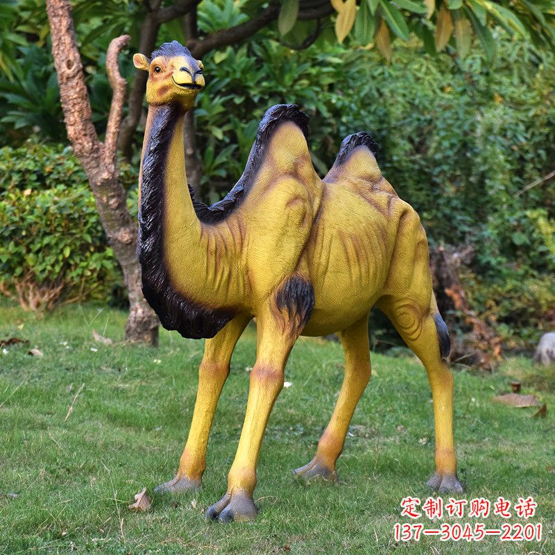 益阳骆驼雕塑精美而有趣的定制装饰品