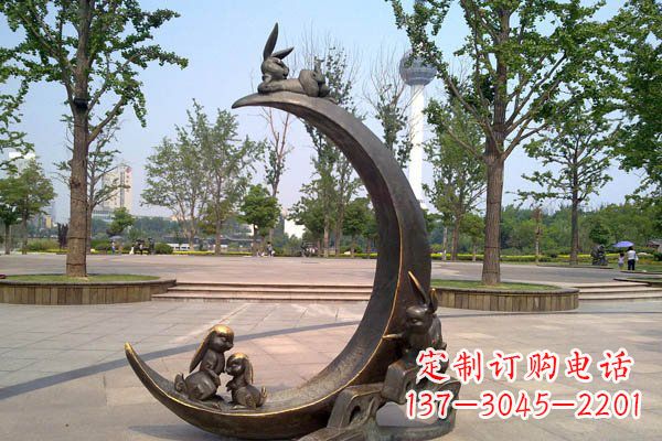 益阳典雅月亮铜雕