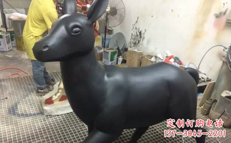 益阳公园铸铜小鹿动物铜雕