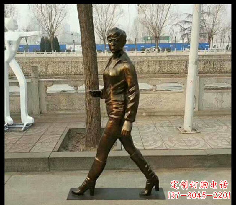 益阳中领雕塑为您打造优雅铜女孩雕像
