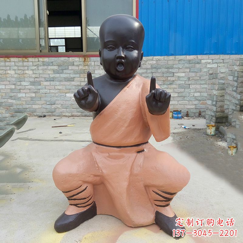 益阳铜雕功夫小和尚