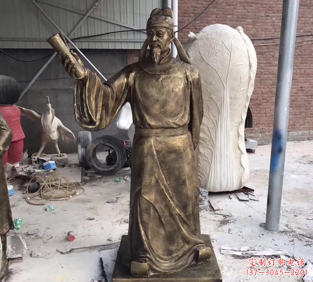 益阳龙韵铜雕——歌颂古代大文豪李白