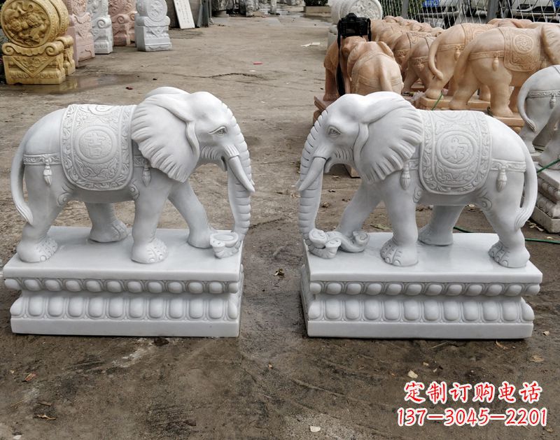 益阳传统古老工艺大象雕塑