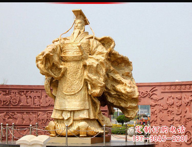 益阳汉武帝铜雕,精致绝伦,彰显大汉尊贵