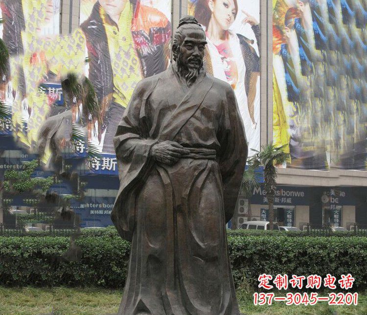 益阳传承历史,激发灵感——李时珍铜雕