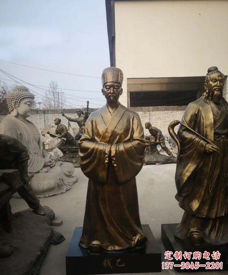 益阳古代名人精美铜雕