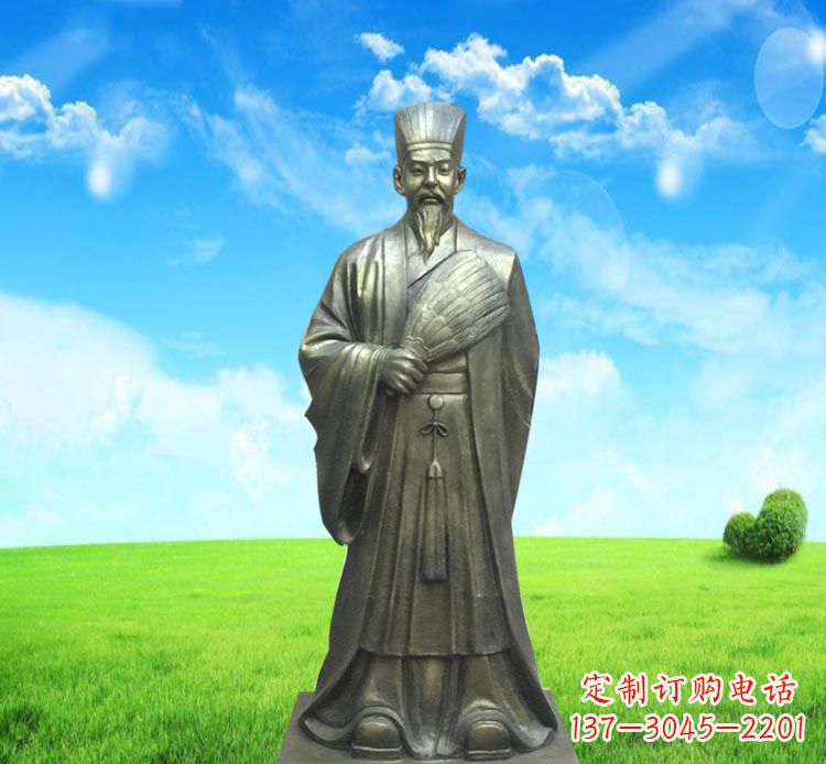 益阳精致经典,让您体验古代名人诸葛亮的魅力——诸葛亮铜雕