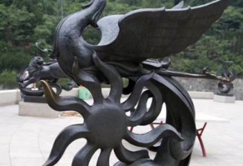 益阳天四灵朱雀神鸟雕塑——象征希望的贵族精神