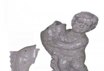 益阳飘洒雕塑——公园景观石雕鱼喷泉